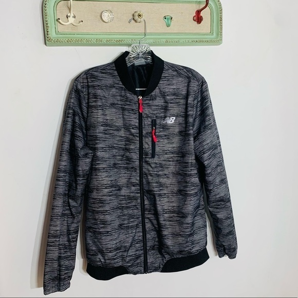 New Balance zip up running wind jacket large grey outerwear - Picture 6 of 6